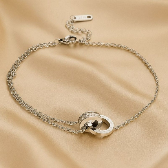 Браслет-цепочка с подвеской в виде колец 1J12003CJJ