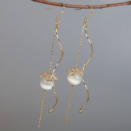 Серьги ювелирный сплав с серебряным гвоздиком J10453CJJ