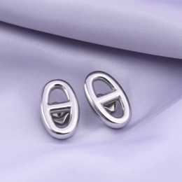 Стальные серьги-пусеты с кулоном CD 1J10125(CJJ)