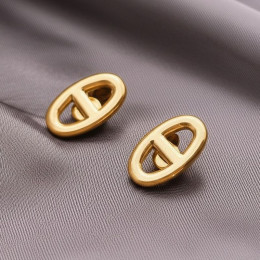 Стальные серьги с напылением золотом кулоном CD J10126CJJ Стальные серьги с напылением золотом кулоном CD J10126CJJ