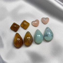 Набор серег акрил капельки (4 пары) J11380CJJ