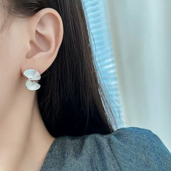 Серьги-пусеты «Серебряная спираль» 1J12518CJJ