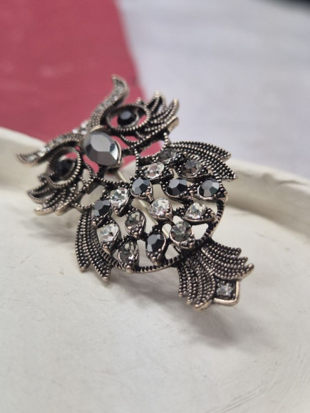 Брошь сова ювелирный сплав J11427CJJ Брошь сова ювелирный сплав J11427CJJ