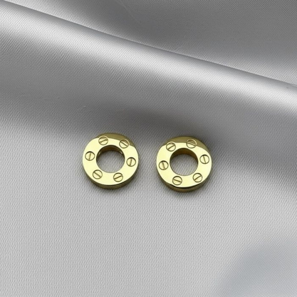 Геометрические серьги пусеты Шайбы с гравировкой римских цифр 1J10890CJJ