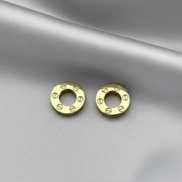 Серьги медицинская сталь с напылением золотом J10890CJJ Серьги медицинская сталь с напылением золотом J10890CJJ