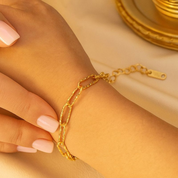 Браслет из титановой стали напыление золотом 1J12009CJJ