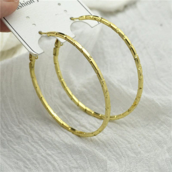 Серьги-обручи D78231МСК