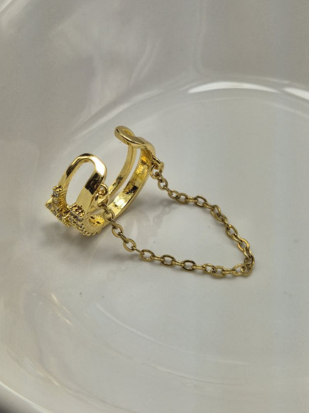 Кафф медь с напылением золотом J11410CJJ