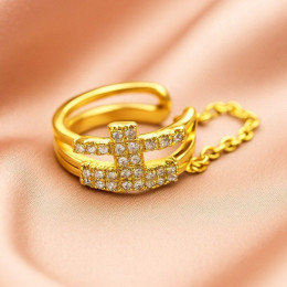 Кафф медь с напылением золотом J11410CJJ