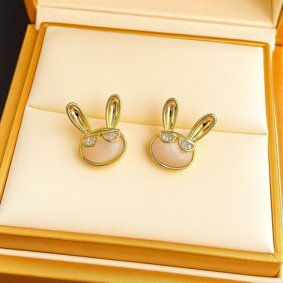 Серьги медь с напылением золотом J10654CJJ Серьги медь с напылением золотом J10654CJJ