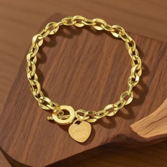 Браслет-цепочка с подвеской в форме сердца 1J12011CJJ