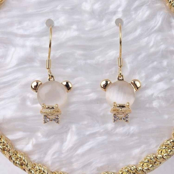 Серьги с подвесом мишка J10655CJJ