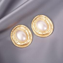 Серьги ювелирный сплав жемчужина 1J11742CJJ Серьги ювелирный сплав жемчужина 1J11742CJJ