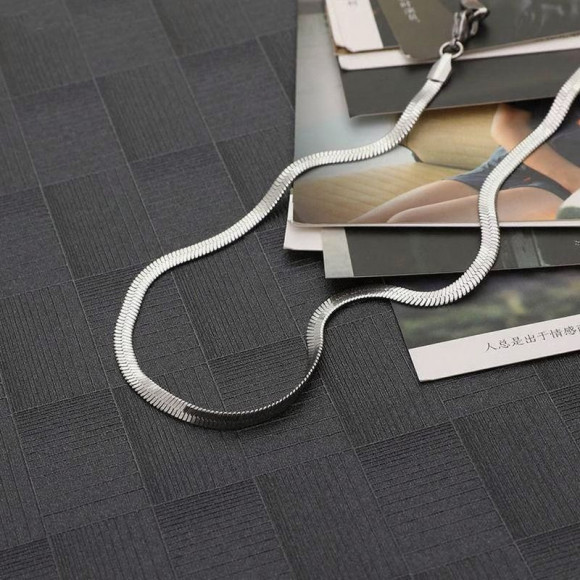 Гибкая цепочка из медицинской стали с плоским плетением 1J12238CJJ