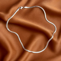 Гибкая цепочка из медицинской стали с плоским плетением 1J12238CJJ