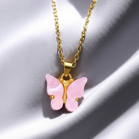 Колье медицинская сталь с напылением золотом J10825CJJ